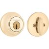 imageKwikset 660 Contemporary Deadbolt Deadbolt Lock Satin Nickel Square Exterior Keyed Front Entry Door Pick Resistant SmartKey Rekey Security Single Cylinder Dead Bolt with Microban ProtectionPolished Brass