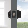 imageKwikset 660 Contemporary Deadbolt Deadbolt Lock Satin Nickel Square Exterior Keyed Front Entry Door Pick Resistant SmartKey Rekey Security Single Cylinder Dead Bolt with Microban ProtectionMatte Black