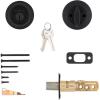 imageKwikset 660 Contemporary Deadbolt Deadbolt Lock Satin Nickel Square Exterior Keyed Front Entry Door Pick Resistant SmartKey Rekey Security Single Cylinder Dead Bolt with Microban ProtectionMatte Black