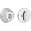 imageKwikset 660 Contemporary Deadbolt Deadbolt Lock Satin Nickel Square Exterior Keyed Front Entry Door Pick Resistant SmartKey Rekey Security Single Cylinder Dead Bolt with Microban ProtectionPolished Chrome