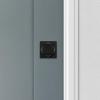 imageKwikset 660 Contemporary Deadbolt Deadbolt Lock Satin Nickel Square Exterior Keyed Front Entry Door Pick Resistant SmartKey Rekey Security Single Cylinder Dead Bolt with Microban ProtectionMatte Black
