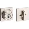 imageKwikset 660 Contemporary Deadbolt Deadbolt Lock Satin Nickel Square Exterior Keyed Front Entry Door Pick Resistant SmartKey Rekey Security Single Cylinder Dead Bolt with Microban ProtectionSatin Nickel