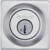 imageKwikset 660 Contemporary Deadbolt Deadbolt Lock Satin Nickel Square Exterior Keyed Front Entry Door Pick Resistant SmartKey Rekey Security Single Cylinder Dead Bolt with Microban ProtectionSatin Chrome