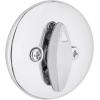 imageKwikset 660 Contemporary Deadbolt Deadbolt Lock Satin Nickel Square Exterior Keyed Front Entry Door Pick Resistant SmartKey Rekey Security Single Cylinder Dead Bolt with Microban ProtectionPolished Chrome