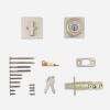 imageKwikset 660 Contemporary Deadbolt Deadbolt Lock Satin Nickel Square Exterior Keyed Front Entry Door Pick Resistant SmartKey Rekey Security Single Cylinder Dead Bolt with Microban ProtectionSatin Nickel
