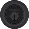 imageKwikset 660 Deadbolt Deadbolt Lock Antique Brass Round Exterior Keyed Front Entry Door Single Cylinder Dead Bolt with Microban ProtectionMatte Black