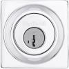 imageKwikset 660 Deadbolt Deadbolt Lock Antique Brass Round Exterior Keyed Front Entry Door Single Cylinder Dead Bolt with Microban ProtectionPolished Chrome