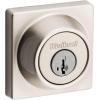 imageKwikset 660 Deadbolt Deadbolt Lock Matte Black Round Exterior Keyed Front Entry Door Pick Resistant SmartKey Rekey Security Single Cylinder Dead BoltSatin Nickel