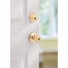 imageKwikset 690 Tylo Entry Knob and Single Cylinder Deadbolt Combo Pack featuring SmartKey in Polished Brass Key Lock