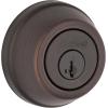 imageKwikset 780 Deadbolt Lock Polished Brass Round Exterior Keyed Front Entry Door Pick Resistant SmartKey Rekey Security Single Cylinder Dead Bolt with Microban ProtectionVenetian Bronze