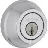 imageKwikset 780 Deadbolt Lock Polished Brass Round Exterior Keyed Front Entry Door Pick Resistant SmartKey Rekey Security Single Cylinder Dead Bolt with Microban ProtectionSatin Chrome