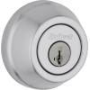 imageKwikset 780 Deadbolt Lock Polished Brass Round Exterior Keyed Front Entry Door Pick Resistant SmartKey Rekey Security Single Cylinder Dead Bolt with Microban ProtectionSatin Chrome