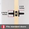 imageKwikset 91540030 Milan Door Handle Lever with Modern Contemporary Slim Round Design for Home Hallway or Closet Passage in Iron Black