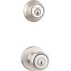 imageKwikset 96900381 690T 15 SMT BBPKG Satin Nickel Tylo Entry Combo Set
