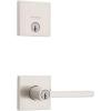 imageKwikset 991 Halifax Keyed Entry Lever and Single Cylinder Deadbolt Combo Pack featuring SmartKey Security in Satin NickelSatin Nickel