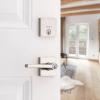 imageKwikset 991 Halifax Keyed Entry Lever and Single Cylinder Deadbolt Combo Pack featuring SmartKey Security in Satin NickelSatin Nickel