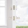imageKwikset 991 Halifax Keyed Entry Lever and Single Cylinder Deadbolt Combo Pack featuring SmartKey Security in Satin NickelSatin Nickel