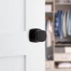 imageKwikset Arroyo Knob Interior Privacy Door Knob with Lock Door Handle For Bathroom and Bedroom Matte Black Keyless Turn Lock Doorknob with Microban ProtectionMatte Black