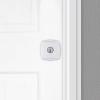imageKwikset Arroyo Knob Interior Privacy Door Knob with Lock Door Handle For Bathroom and Bedroom Matte Black Keyless Turn Lock Doorknob with Microban ProtectionPolished Chrome