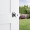 imageKwikset Arroyo Knob Interior Privacy Door Knob with Lock Door Handle For Bathroom and Bedroom Matte Black Keyless Turn Lock Doorknob with Microban ProtectionPolished Chrome