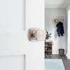imageKwikset Arroyo Knob Interior Privacy Door Knob with Lock Door Handle For Bathroom and Bedroom Matte Black Keyless Turn Lock Doorknob with Microban ProtectionSatin Nickel