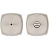 imageKwikset Arroyo Knob Interior Privacy Door Knob with Lock Door Handle For Bathroom and Bedroom Matte Black Keyless Turn Lock Doorknob with Microban ProtectionSatin Nickel