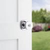 imageKwikset Arroyo Knob Interior Privacy Door Knob with Lock Door Handle For Bathroom and Bedroom Matte Black Keyless Turn Lock Doorknob with Microban ProtectionPolished Chrome