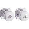 imageKwikset Arroyo Knob Interior Privacy Door Knob with Lock Door Handle For Bathroom and Bedroom Matte Black Keyless Turn Lock Doorknob with Microban ProtectionPolished Chrome