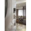 imageKwikset Avalon Front Door Handle No Lock Entry Handleset Exterior with Interior Reversible Handed Lever NonLocking Satin Nickel Deadbolt Not Included with Microban ProtectionSatin Nickel