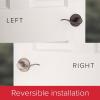 imageKwikset Avalon Front Door Handle No Lock Entry Handleset Exterior with Interior Reversible Handed Lever NonLocking Satin Nickel Deadbolt Not Included with Microban ProtectionSatin Nickel