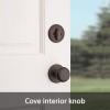 imageKwikset Belleview Front Door Lock Handle and Deadbolt Set Entry Handleset Exterior with Interior Door Knob Venetian Bronze Pick Resistant SmartKey Rekey Deadbolt Security BrownBrown