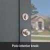 imageKwikset Belleview Front Door Lock Handle and Deadbolt Set Entry Handleset Exterior with Interior Door Knob Venetian Bronze Pick Resistant SmartKey Rekey Deadbolt Security BrownSatin Nickel
