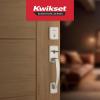 imageKwikset Brentford Front Door Lock Handle and Deadbolt Set Entry Handleset with Sedona Reversible Lever Satin Nickel Pick Resistant SmartKey Rekey Deadbolt Security with Microban ProtectionSatin Nickel