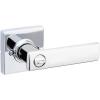 imageKwikset Breton Interior Passage Door Handle 4 Pack Lever for Closet and Hallway Doors Reversible NonLocking Handle Lever Matte Black with Microban ProtectionPolished Chrome