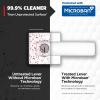 imageKwikset Breton Interior Passage Door Handle 4 Pack Lever for Closet and Hallway Doors Reversible NonLocking Handle Lever Matte Black with Microban ProtectionPolished Chrome