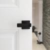 imageKwikset Breton Interior Passage Door Handle 4 Pack Lever for Closet and Hallway Doors Reversible NonLocking Handle Lever Matte Black with Microban ProtectionMatte Black