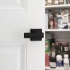 imageKwikset Breton Interior Privacy Door Handle with Lock 10 Pack Door Lever for Bathroom and Bedroom Matte Black Reversible Keyless Turn Lock with Microban ProtectionMatte Black