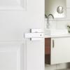 imageKwikset Breton Interior Privacy Door Handle with Lock 10 Pack Door Lever for Bathroom and Bedroom Matte Black Reversible Keyless Turn Lock with Microban ProtectionPolished Chrome