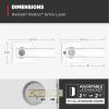 imageKwikset Breton Interior Privacy Door Handle with Lock 4 Pack Door Lever for Bathroom and Bedroom Matte Black Reversible Keyless Turn Lock with Microban ProtectionPolished Chrome