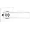 imageKwikset Breton Interior Privacy Door Handle with Lock 4 Pack Door Lever for Bathroom and Bedroom Matte Black Reversible Keyless Turn Lock with Microban ProtectionPolished Chrome
