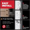 imageKwikset Caerus Front Door Lock Handle and Deadbolt Set Entry Handleset Exterior with Interior Reversible Lever Matte Black Pick Resistant SmartKey Rekey Deadbolt Security with Microban Protection
