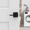 imageKwikset Casey Entry Door Handle with Lock and Key Secure Keyed Reversible Lever Exterior For Front Entrance and Bedrooms Satin Nickel  Pick Resistant Smartkey Rekey Security and MicrobanMatte Black