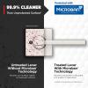 imageKwikset Casey Entry Door Handle with Lock and Key Secure Keyed Reversible Lever Exterior For Front Entrance and Bedrooms Satin Nickel  Pick Resistant Smartkey Rekey Security and MicrobanSatin Nickel