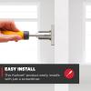 imageKwikset Casey Entry Door Handle with Lock and Key Secure Keyed Reversible Lever Exterior For Front Entrance and Bedrooms Satin Nickel  Pick Resistant Smartkey Rekey Security and MicrobanSatin Nickel