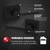 imageKwikset Casey Entry Door Handle with Lock and Key Secure Keyed Reversible Lever Exterior For Front Entrance and Bedrooms Satin Nickel  Pick Resistant Smartkey Rekey Security and MicrobanMatte Black