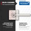 imageKwikset Casey Entry Door Handle with Lock and Key Secure Keyed Reversible Lever Exterior For Front Entrance and Bedrooms Satin Nickel  Pick Resistant Smartkey Rekey Security and MicrobanSatin Nickel
