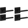 imageKwikset Casey Entry Door Handle with Lock and Key Secure Keyed Reversible Lever Exterior For Front Entrance and Bedrooms Satin Nickel  Pick Resistant Smartkey Rekey Security and MicrobanMatte Black