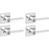 imageKwikset Casey Entry Door Handle with Lock and Key Secure Keyed Reversible Lever Exterior For Front Entrance and Bedrooms Satin Nickel  Pick Resistant Smartkey Rekey Security and MicrobanPolished Chrome