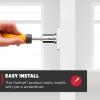 imageKwikset Casey Entry Door Handle with Lock and Key Secure Keyed Reversible Lever Exterior For Front Entrance and Bedrooms Satin Nickel  Pick Resistant Smartkey Rekey Security and MicrobanPolished Chrome
