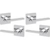 imageKwikset Casey Entry Door Handle with Lock and Key Secure Keyed Reversible Lever Exterior For Front Entrance and Bedrooms Satin Nickel  Pick Resistant Smartkey Rekey Security and MicrobanPolished Chrome